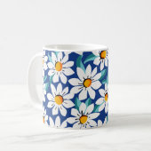 Mug Bougies printanières : motif floral tendance. (Devant gauche)