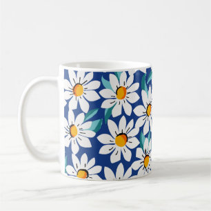 Mug Bougies printanières : motif floral tendance.