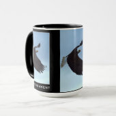 Mug Bougs Motivationnels de l'aigle à tête volante (Devant gauche)