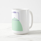 Mug Bouilloire à thé vert clair (Devant droit)