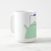 Mug Bouilloire à thé vert clair (Devant gauche)
