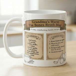 Mug Bouillon d'os douillet recette de grand-mère