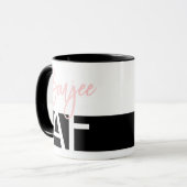 Mug Boujee AF Citation populaire Typographie de fille  (Devant gauche)