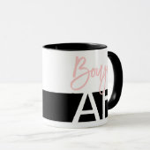 Mug Boujee AF Citation populaire Typographie de fille  (Devant droit)
