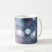 Mug Boukeh gris bleu, arrière - plan abstrait. (Devant droit)