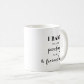 Mug boulanger drôle cuisinier cuisinier graisseuse bou (Devant droit)