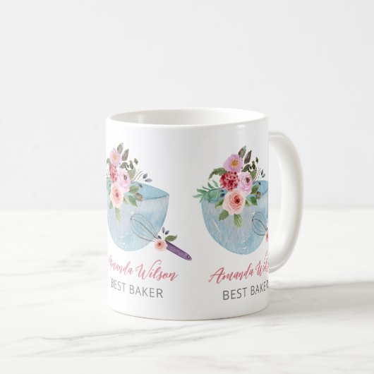 Mug Boulangeurs floraux et charcuteries (Devant droit)
