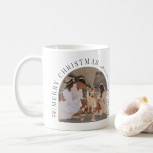 Mug Boule à neige de Noël avec photo de famille person