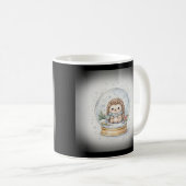 Mug Boule à neige de Noël avec un hérisson (Devant droit)