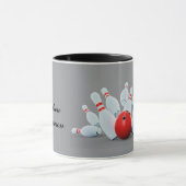 Mug Boule de bowling et quilles frappent ! (Centre)