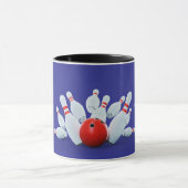 Mug Boule de bowling et quilles frappent ! (Centre)