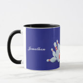 Mug Boule de bowling et quilles frappent ! (Gauche)