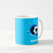 Mug Boule de café de soccer personnalisée (Devant droit)