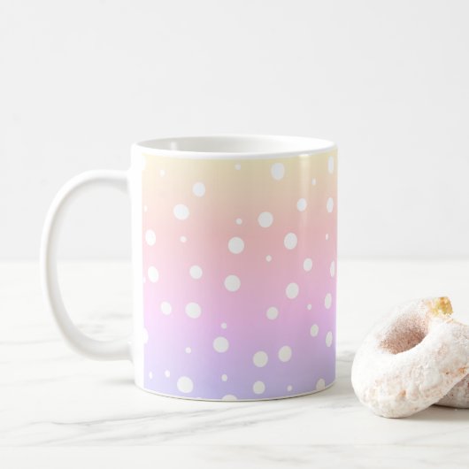 Mug Boule de café Rainbow Paining (Avec donut)
