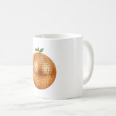 Mug Boule de disco orange (Devant droit)