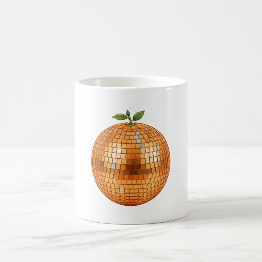 Mug Boule de disco orange (Centre)