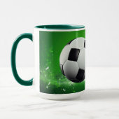 Mug Boule de football de nom personnalisé (Gauche)