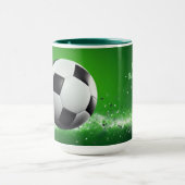 Mug Boule de football de nom personnalisé (Centre)