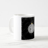 Mug Boule de Noël disco élégante (Devant gauche)