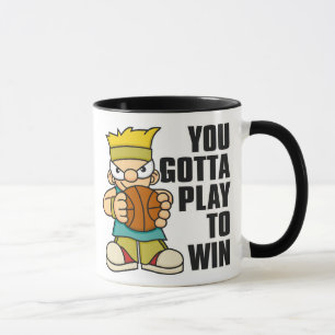 Mug Boule de panier de garçon vilain