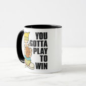 Mug Boule de panier de garçon vilain (Devant gauche)
