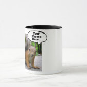 Mug Boule de pensée d'écureuil personnalisable dire to (Centre)
