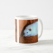 Mug Boule de rat blanc de boule de neige (Devant droit)