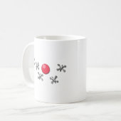 Mug Boule et crics en caoutchouc rouges (Devant gauche)