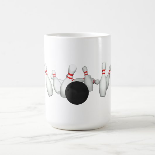 Mug Boule et goupilles de bowling : modèle 3D : (Centre)