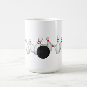Mug Boule et goupilles de bowling : modèle 3D :