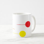 Mug Boule et ligne en blanc (Devant droit)