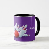 Mug Boule et quilles de bowling frappent ! (Devant droit)
