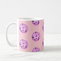 Boule moderne rose violet Disco Motif Pastel rose