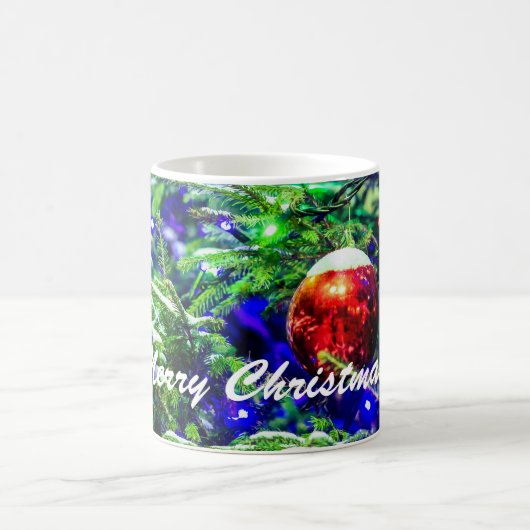 Mug Boule rouge arbre de Noël vert (Centre)
