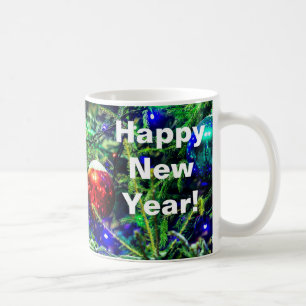 Mug Boule rouge arbre de Noël vert