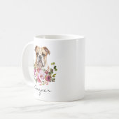 Mug Bouledogue à l'aquarelle (Devant gauche)