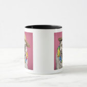 Mug Bouledogue anglais (18 mois) portant une paille (Centre)