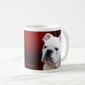 Mug Bouledogue anglais blanc (Devant droit)