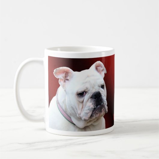 Mug Bouledogue anglais blanc (Gauche)