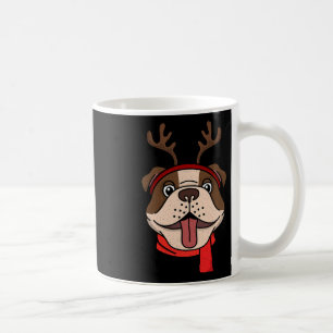Mug Bouledogue anglais Noël Renne Antilopes Noël