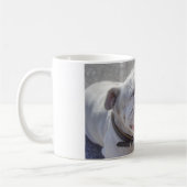 Mug Bouledogue blanc heureux (Gauche)