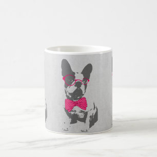 Mug Bouledogue français animal vintage à la mode drôle