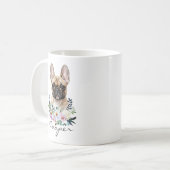 Mug Bouledogue français aquarelle (Devant gauche)