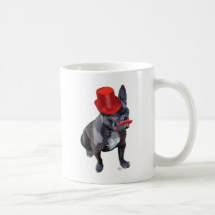 Mug Bouledogue français avec le casquette et la