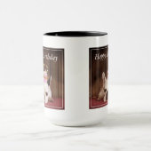 Mug Bouledogue français avec le petit gâteau (Centre)