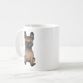 Mug Bouledogue français bringé / Frenchie Chien de des (Devant gauche)