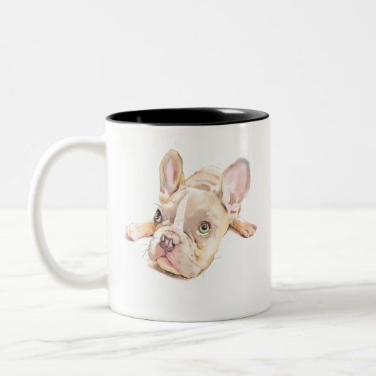 Mug Bouledogue Français, Cadeau pour Maman de Chie (Gauche)