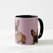 Mug Bouledogue français cartoon (Devant droit)