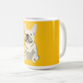 Mug Bouledogue Français crème (Devant droit)
