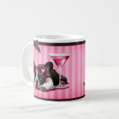 Mug Bouledogue français de cocktail (Devant gauche)
